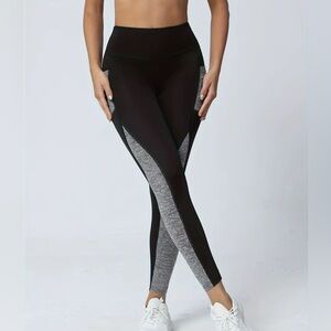 POP Fit Black and Gray Leggings